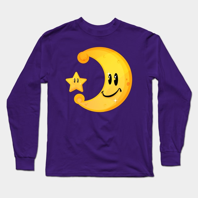 Moon Long Sleeve T-Shirt by  Chokolat